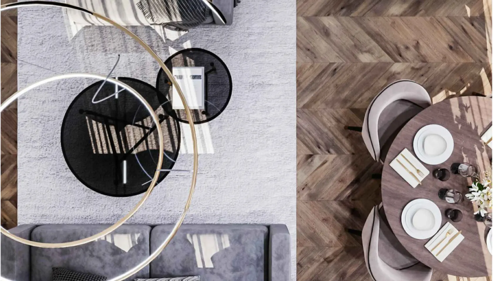 Мебель по индивидуальному проекту MARBLE&WOOD в квартире клиента